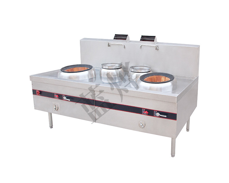 燃气双头双尾小炒炉